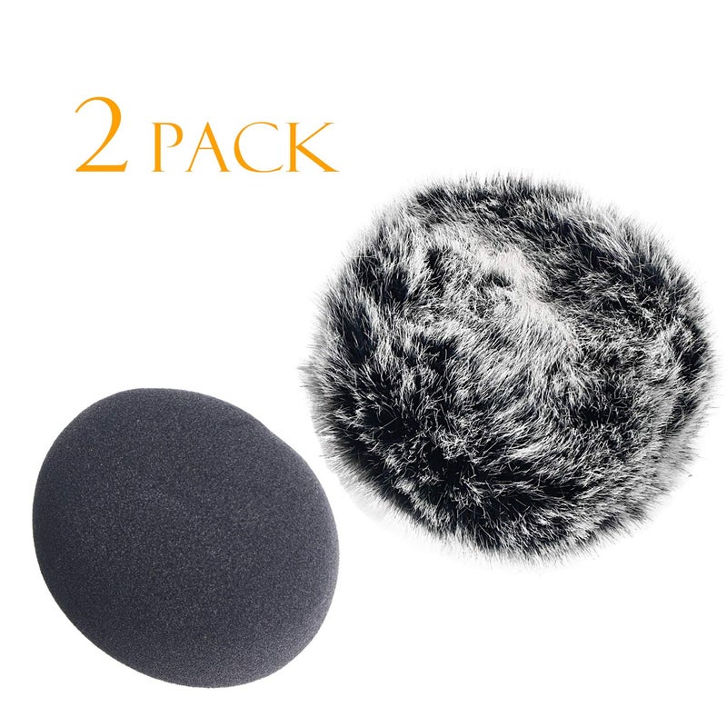 SUNMON Windscreen Deadcat and Foam Cover for DR-05X DR-05 Mic Recorders, Indoor Outdoor Microphone Wind Muff - Image 2